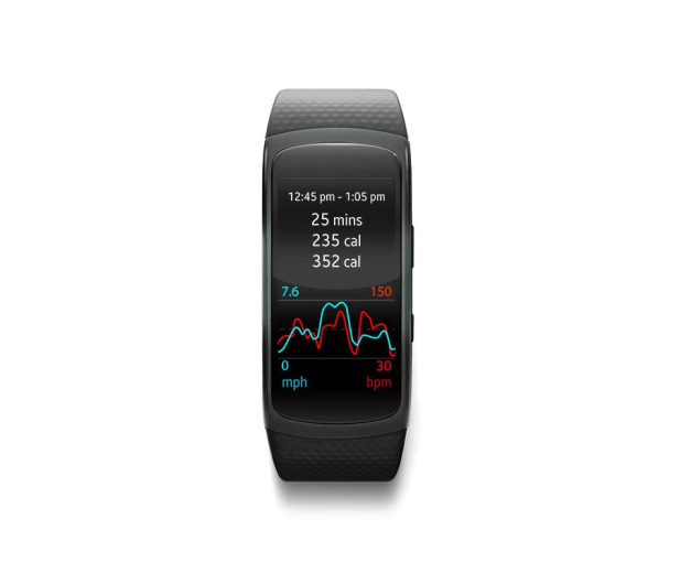Samsung Gear Fit 2 (L) SM-R3600 czarny - 309274 - zdjęcie 3